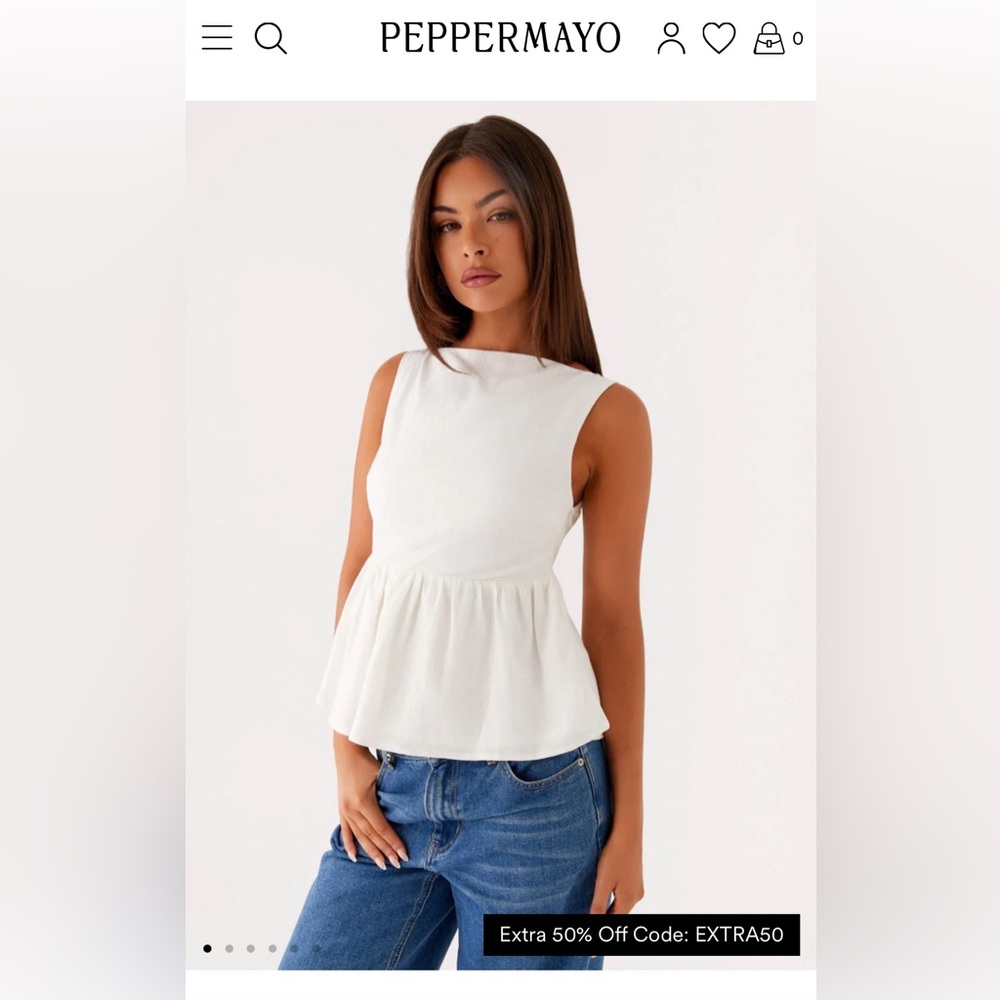 Peppermayo Peplum Top